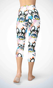 Lovely bulldog capri for workout yoga gym jogging - alien wing active
