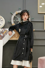 Load image into Gallery viewer, 2020 autumn and winter clothing new retro velvet pearl buckle strap organ pleated mid-length skirt female trend