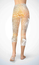 Load image into Gallery viewer, Gold lion skin capri for workout yoga gym jogging - alien wing active
