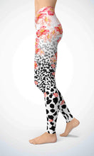 Load image into Gallery viewer, Pink flower legging for workout yoga gym running - alien wing active