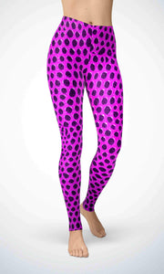 Pink snake skin legging for workout yoga gym running - alien wing active