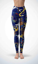 Load image into Gallery viewer, Dragon and bird legging for workout yoga gym running - alien wing active