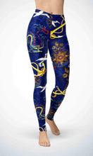 Load image into Gallery viewer, Dragon and bird legging for workout yoga gym running - alien wing active