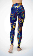 Load image into Gallery viewer, Dragon and bird legging for workout yoga gym running - alien wing active