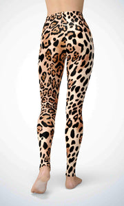 Brown lion skin legging for workout yoga gym running - alien wing active