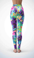 Load image into Gallery viewer, Flower jungle legging for workout yoga gym running - alien wing active