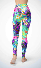 Load image into Gallery viewer, Flower jungle legging for workout yoga gym running - alien wing active