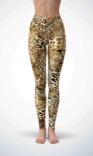 Leopard pattern  legging for workout yoga gym running - alien wing active