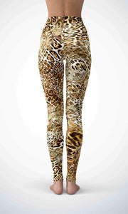 Leopard pattern  legging for workout yoga gym running - alien wing active