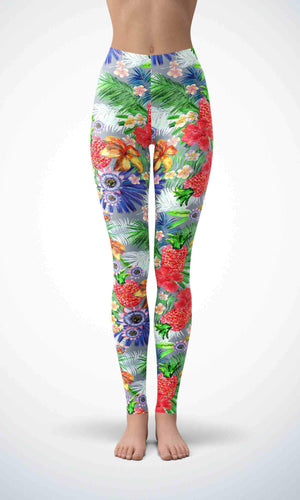 Pink pineapple legging for workout yoga gym running - alien wing active
