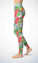 Load image into Gallery viewer, Pink pineapple legging for workout yoga gym running - alien wing active