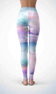 Mountain and view  legging for workout yoga gym running - alien wing active