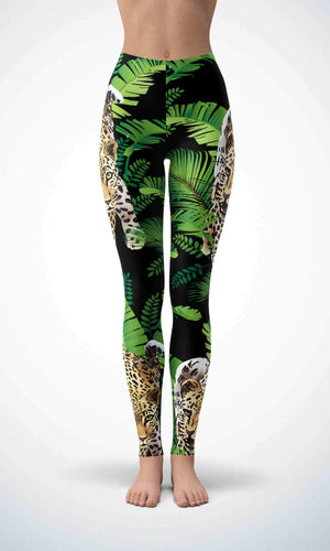 Tiger with jungle legging for workout yoga gym running - alien wing active