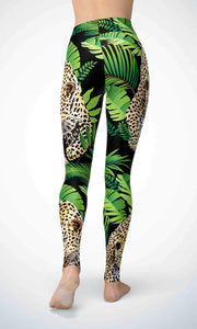 Tiger with jungle legging for workout yoga gym running - alien wing active