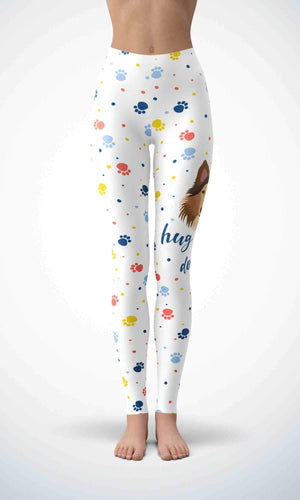 Cute doggie legging for workout yoga gym running - alien wing active