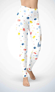 Cute doggie legging for workout yoga gym running - alien wing active