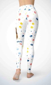 Cute doggie legging for workout yoga gym running - alien wing active