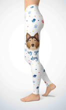 Load image into Gallery viewer, Cute doggie legging for workout yoga gym running - alien wing active