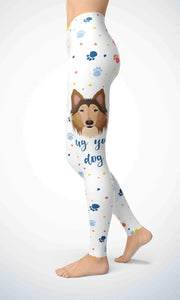 Cute doggie legging for workout yoga gym running - alien wing active