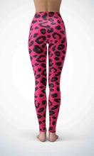 Load image into Gallery viewer, Pink animal skin legging for workout yoga gym running - alien wing active