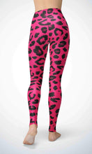 Load image into Gallery viewer, Pink animal skin legging for workout yoga gym running - alien wing active