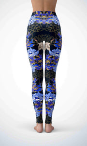 Phoenix and crane legging for workout yoga gym running - alien wing active