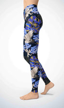 Load image into Gallery viewer, Phoenix and crane legging for workout yoga gym running - alien wing active