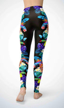 Load image into Gallery viewer, Flamingo and jungle legging for workout yoga gym running - alien wing active