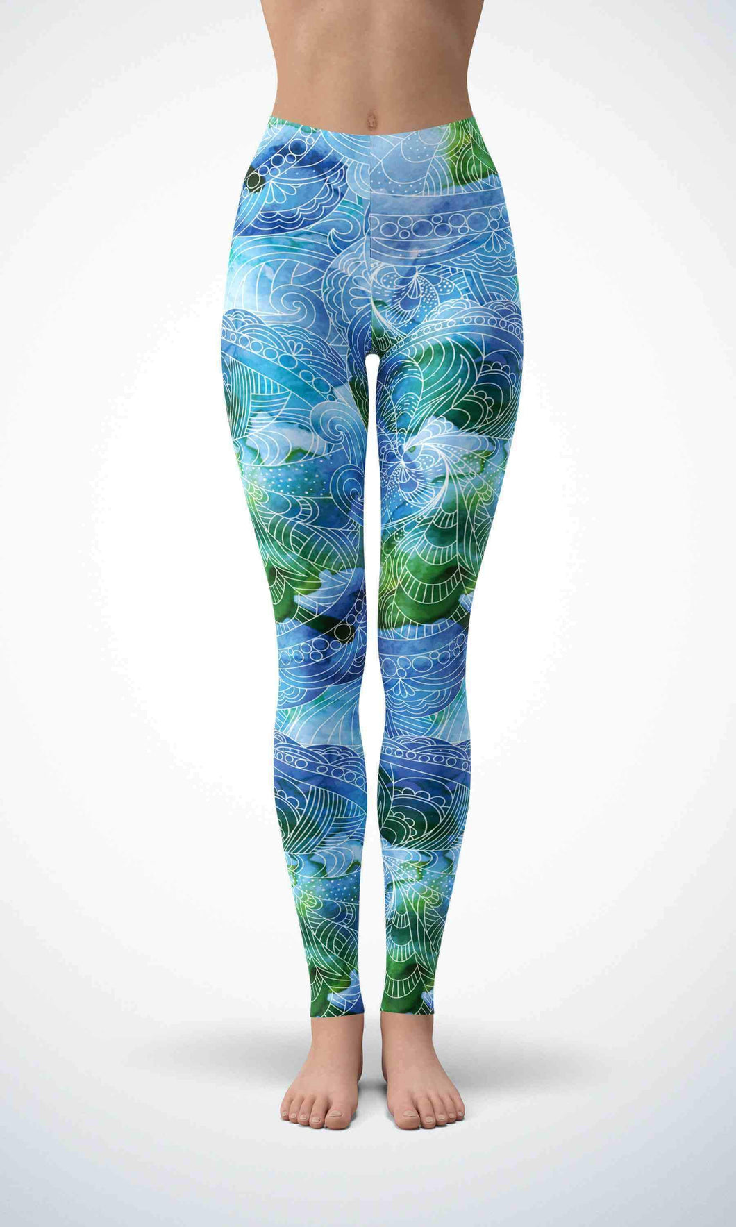 White cloud legging for workout yoga gym running - alien wing active