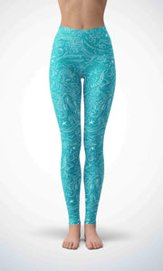 Deep sea legging for workout yoga gym running - alien wing active
