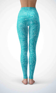Deep sea legging for workout yoga gym running - alien wing active