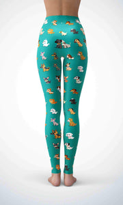 Lovely poppy legging for workout yoga gym running - alien wing active