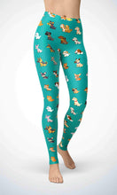 Load image into Gallery viewer, Lovely poppy legging for workout yoga gym running - alien wing active