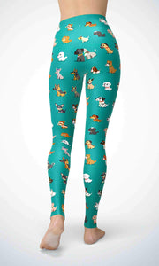 Lovely poppy legging for workout yoga gym running - alien wing active