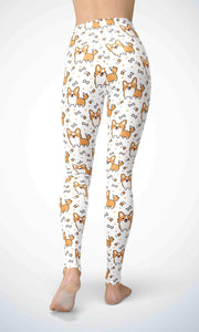 lovely corgi legging for workout yoga gym running - alien wing active