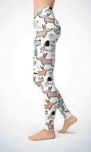 Load image into Gallery viewer, Cute dulldog legging for workout yoga gym running - alien wing active