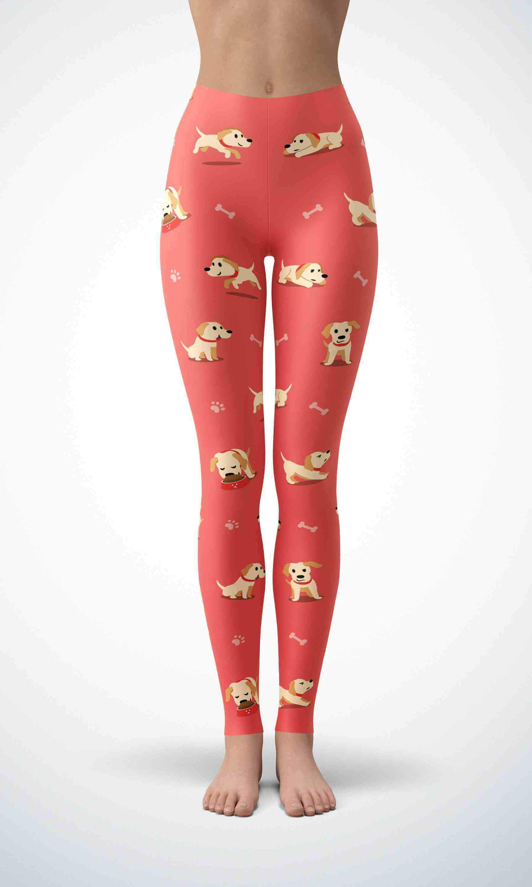 cute puppy legging for workout yoga gym running - alien wing active