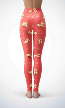 Load image into Gallery viewer, cute puppy legging for workout yoga gym running - alien wing active