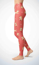 Load image into Gallery viewer, cute puppy legging for workout yoga gym running - alien wing active
