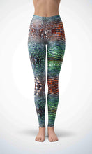 Load image into Gallery viewer, Crocodile skin legging for workout yoga gym running - alien wing active