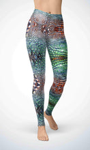 Load image into Gallery viewer, Crocodile skin legging for workout yoga gym running - alien wing active