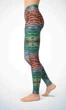Load image into Gallery viewer, Crocodile skin legging for workout yoga gym running - alien wing active
