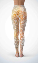 Load image into Gallery viewer, Yellow leopard legging for workout yoga gym running - alien wing active