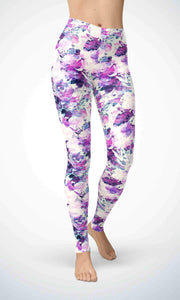 Blue mist legging for workout yoga gym running - alien wing active