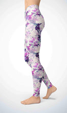 Load image into Gallery viewer, Blue mist legging for workout yoga gym running - alien wing active