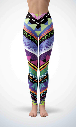 Happy skull legging for workout yoga gym running - alien wing active