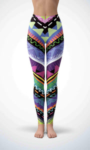Happy skull legging for workout yoga gym running - alien wing active