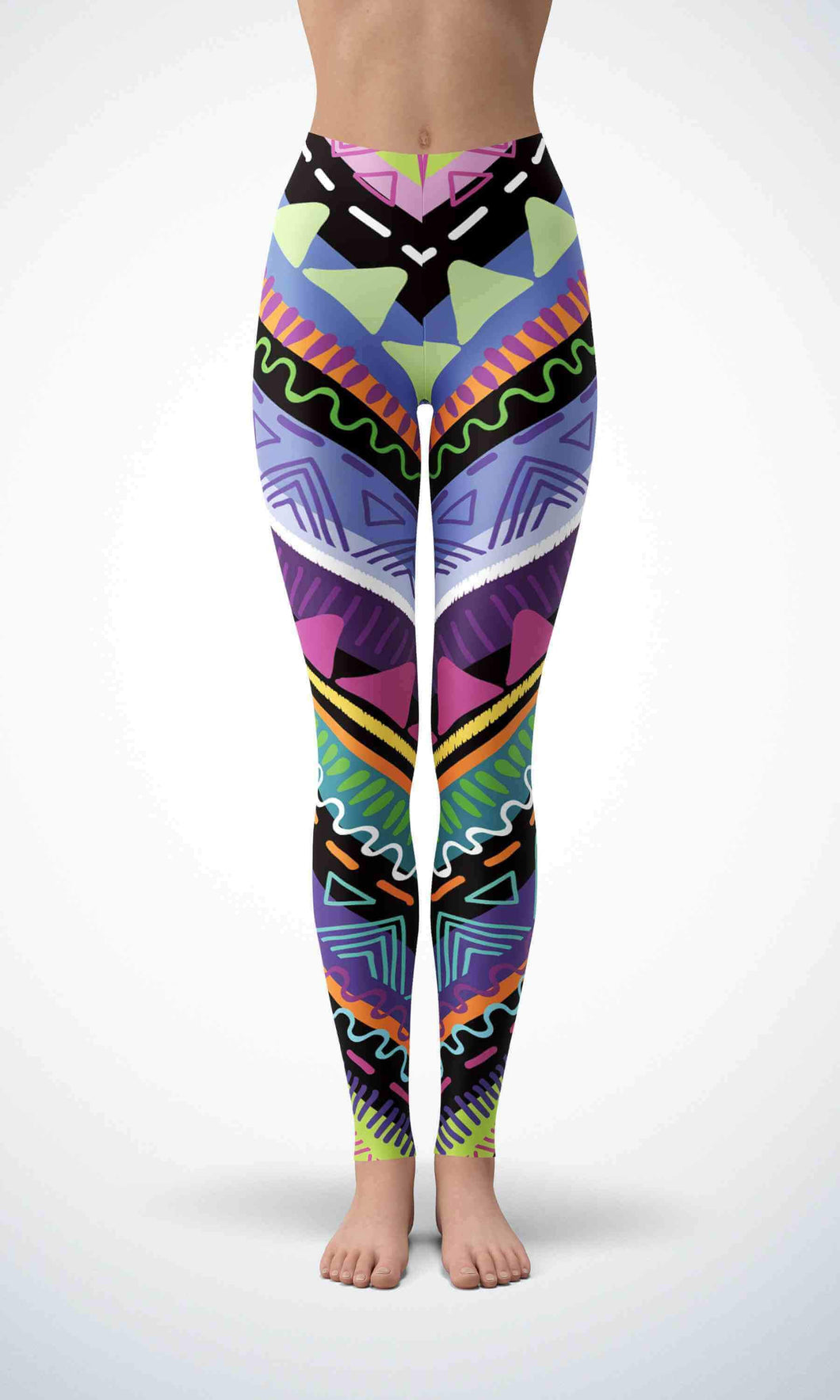 Happy skull legging for workout yoga gym running - alien wing active