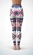 Load image into Gallery viewer, White wallpaper legging for workout yoga gym running - alien wing active
