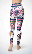 Load image into Gallery viewer, White wallpaper legging for workout yoga gym running - alien wing active